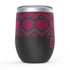Fair Isle Hearts Stemless Wine Tumblers